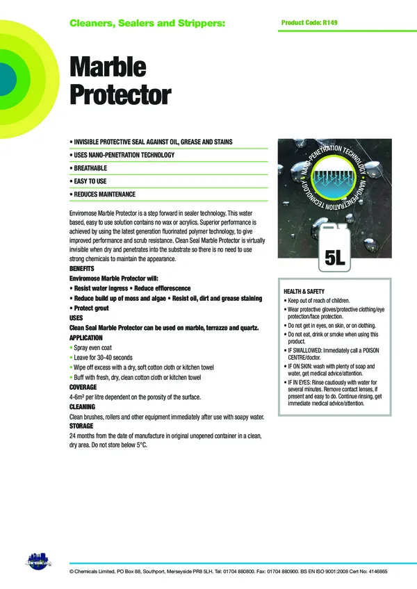 Marble Protector Datasheet PDF 